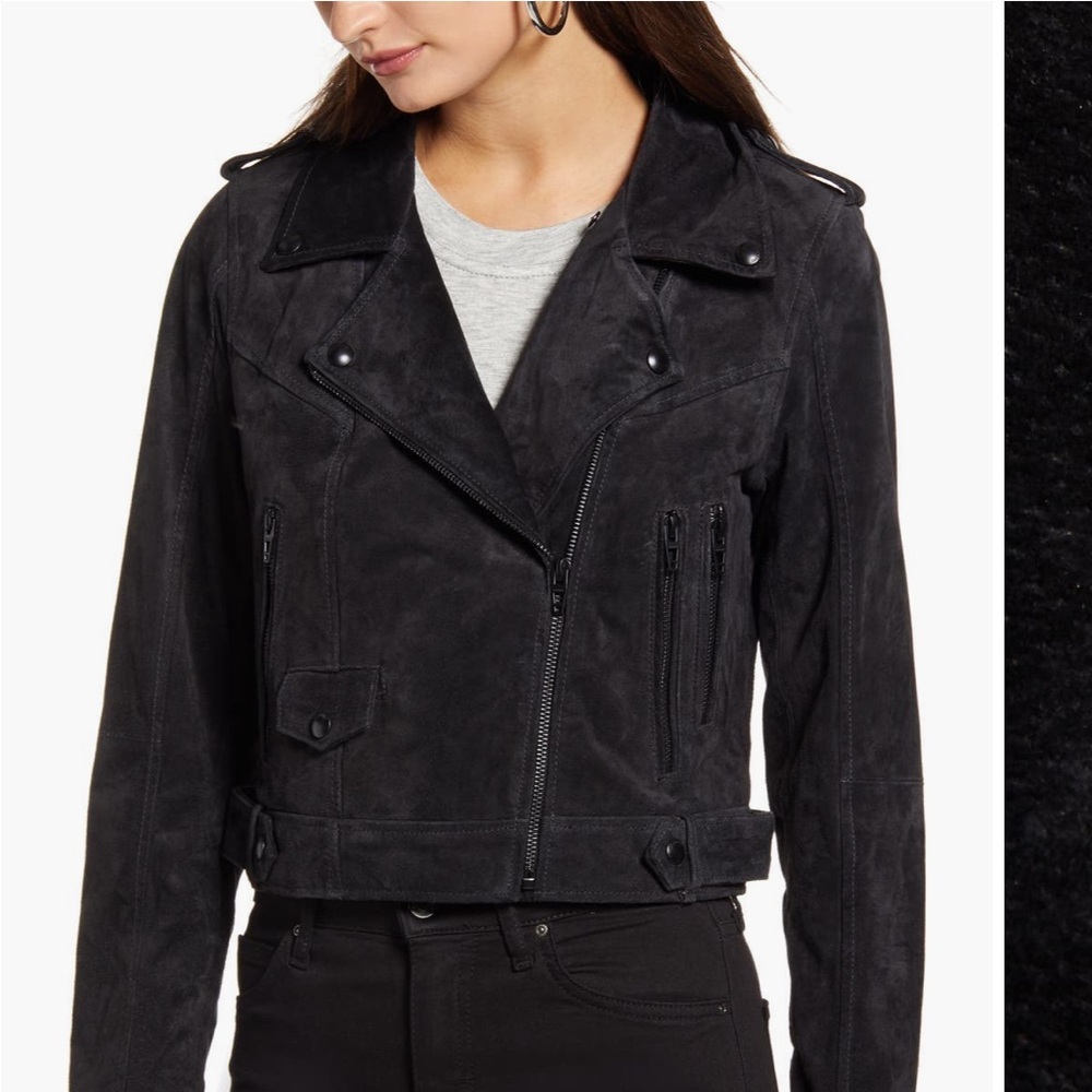 Blank NYC Black Suede Jacket